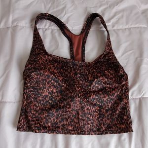 Cheetah print bathing suit top